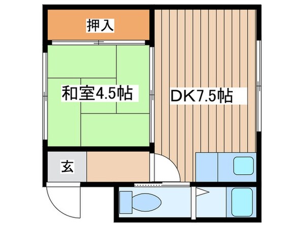 ハイデンス泉の物件間取画像